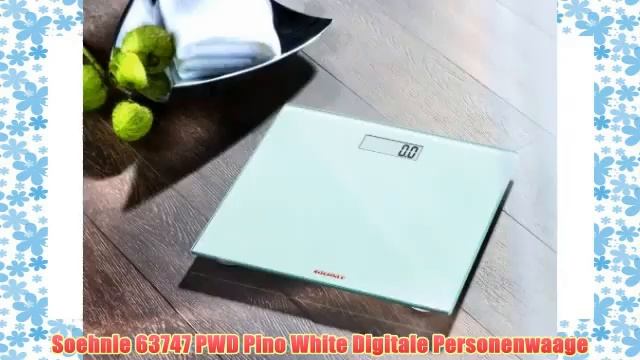 63747 Soehnle Pino White Весы напольные электронные стекло белые 150кг100гр смотреть онлайн