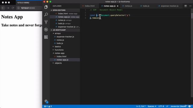 7. Javascript in the Browser | 4 DOM Manipulation смотреть онлайн