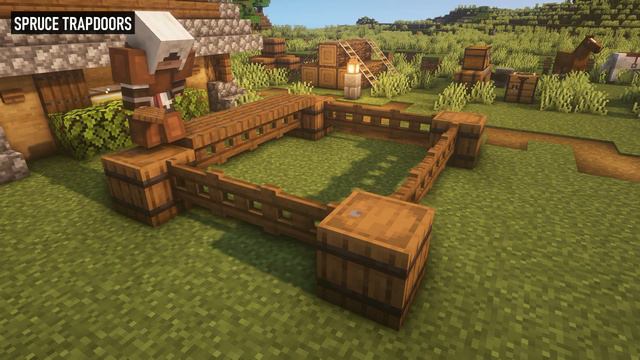 Minecraft: How to Build a Horse Stable | Small Horse Stable Tutorial смотреть онлайн