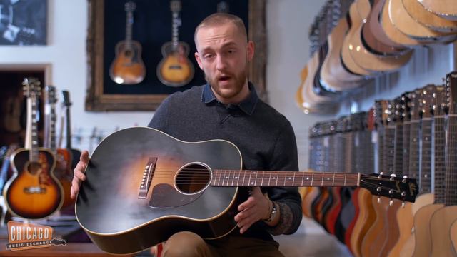 Gibson Montana J-45 Banner Thin Finish Sunburst | CME Acoustic Demo смотреть онлайн