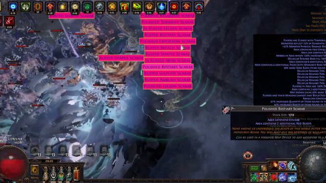 PoE 3.20 Farming 20 div per hour with t16 100% delirious skittering orbs смотреть онлайн