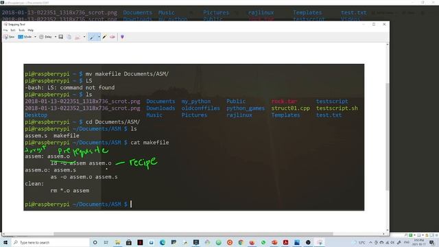 Exploring Assembly Language programming on ARM processor | raspberry pi | makefile | exercise 2| смотреть онлайн