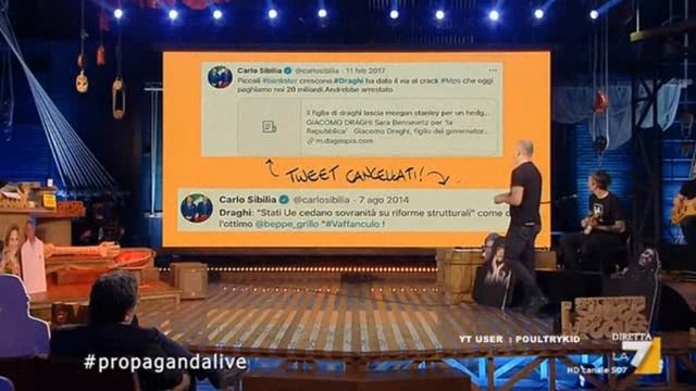 ἐναντιοδρομία 5 stelle: Carlo Sibilia voleva Draghi in galera, ora rimuove tweet e gli bacia il cul смотреть онлайн