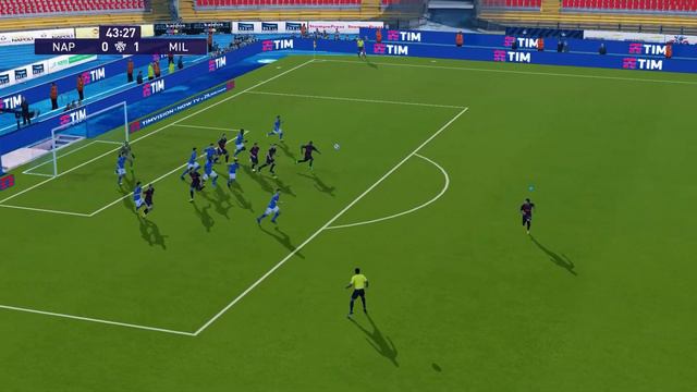 Highlights Serie A 2020 | Napoli vs AC Milan | PES 2017 смотреть онлайн