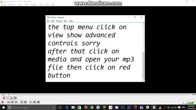 How to cut part of song/file mp3 using vlc media player! смотреть онлайн