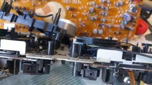 Замена пассиков лентопротяжного механизма музыкального центра Panasonic ак-45.№12