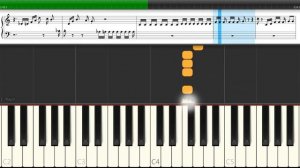 Песня про Буратино - Бу-ра-ти-но (играем советские детские песни на пианино легко, простые ноты)