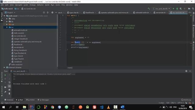 16. Belajar kotlin Operator increment dan decrement смотреть онлайн