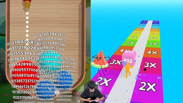 Satisfying Mobile Games: Laser Bubbles, Cube Runner 2048 - 123456789 Max Level Gameplay