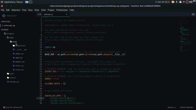Tutorial de Django desde 0 - Creación de primer proyecto y app смотреть онлайн