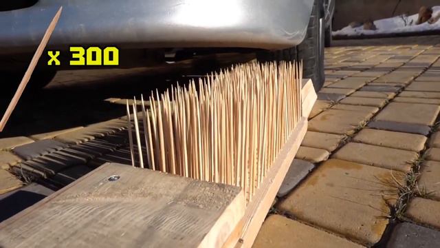 EXPERIMENT: CAR VS 3000 TOOTHPICKS смотреть онлайн