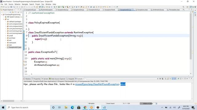 #VcodeAcademy |Throw and Throws keywords in java смотреть онлайн