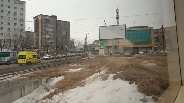 Владивосток. Трамвайная прогулка по маршруту Луговая-Баляева смотреть онлайн