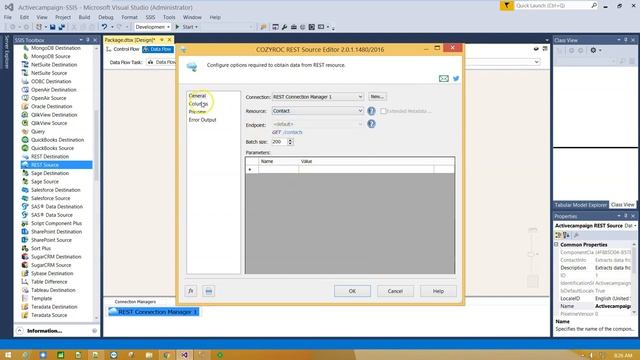 Connect ActiveCampaign to SQL Server with COZYROC REST framework | Connection, Source, Destination. смотреть онлайн