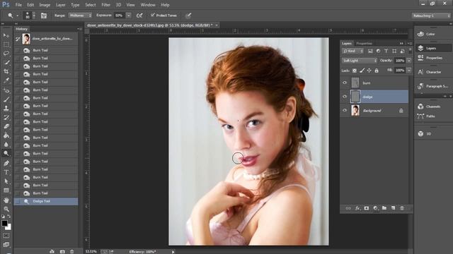 How to Dodge and Burn in Photoshop CC смотреть онлайн