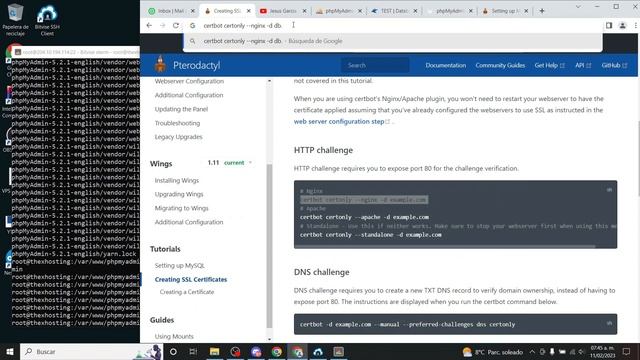 phpMyAdmin con Pterodactyl смотреть онлайн
