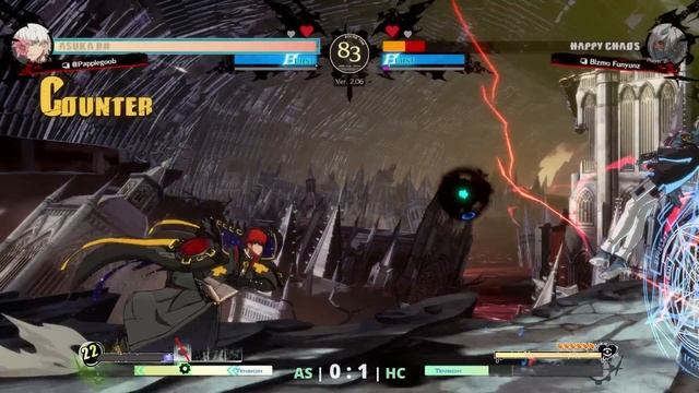 GGST ▰ Papple (Day 2 Asuka) vs Bizmo Funyunz (TOP Ranked Happy Chaos). Gameplay смотреть онлайн
