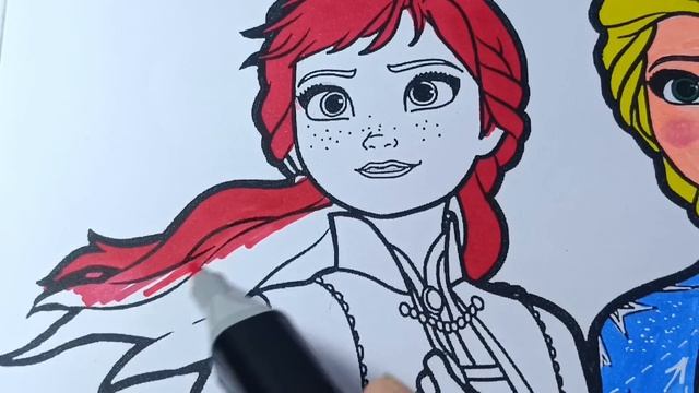 Drawing Frozen 2 - Elsa | Step By Step Tutorial смотреть онлайн