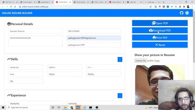 Build Angular 12 PDFMake.js PDF Document Job Resume Builder With Image Deployed to Netlify смотреть онлайн
