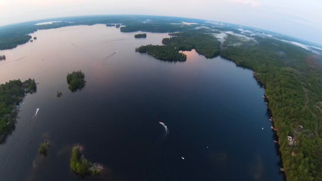 DJI FPV - Cinematic 4K - Sunset After Thunderstorm Above Mississagua Lake (Ontario, Canada) смотреть онлайн