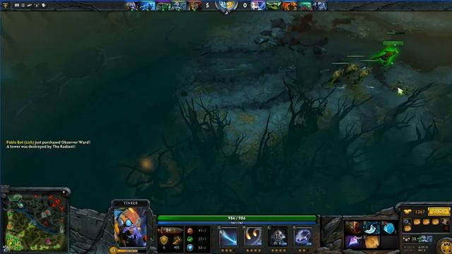 Гайд на тинкера Dota 2(с ботами) смотреть онлайн