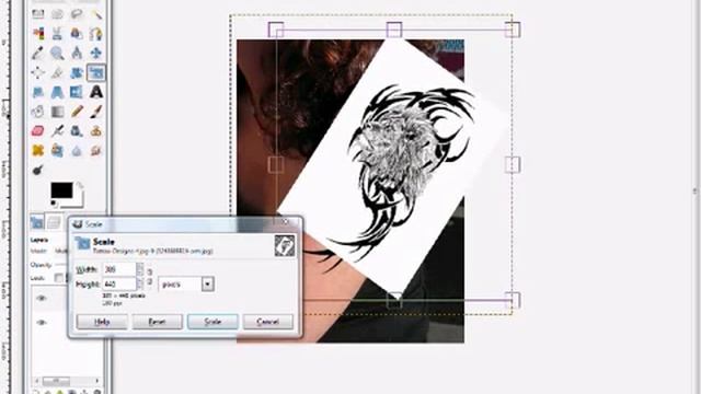 How To Add A Tattoo To Someone Using Gimp смотреть онлайн