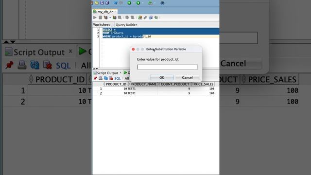 Оператор амперсенд & в Oracle SQL смотреть онлайн