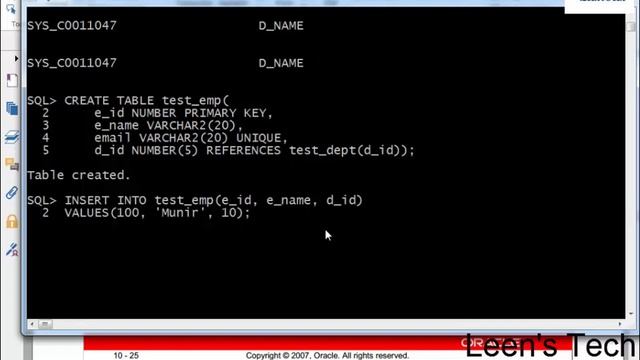 SQL 11g Tutorial in Bangla # 47 Constraints: NOT NULL, PRIMARY KEY, FOREIGN KEY, and CHECK смотреть онлайн