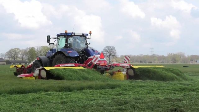 GRAS MAAIEN MET NEW HOLLAND T 7.220 POTTINGER NOVACAT A 10 смотреть онлайн