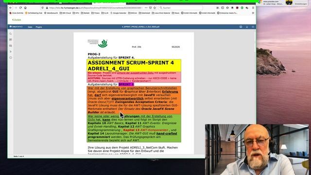 Corona-Zeit: PROG_2 mit JAVA - Endspurt Sprint-Planning-Meeting смотреть онлайн