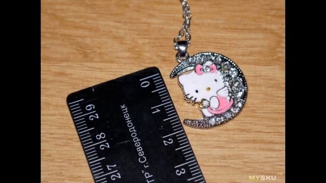 Детское колье Hello Kitty. Мило и недорого | #Обзор смотреть онлайн