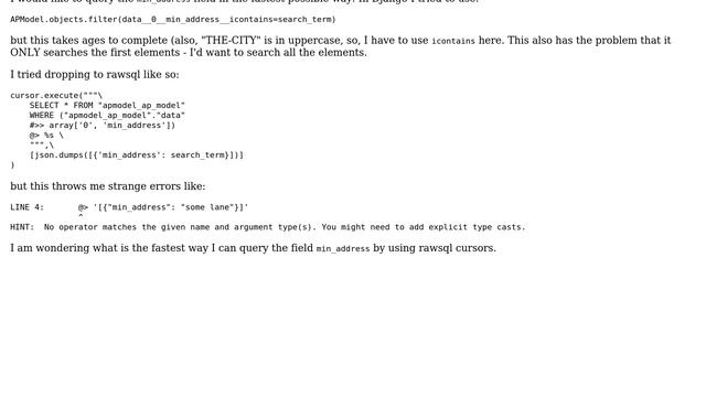 Databases: postgres nested jsonb query смотреть онлайн