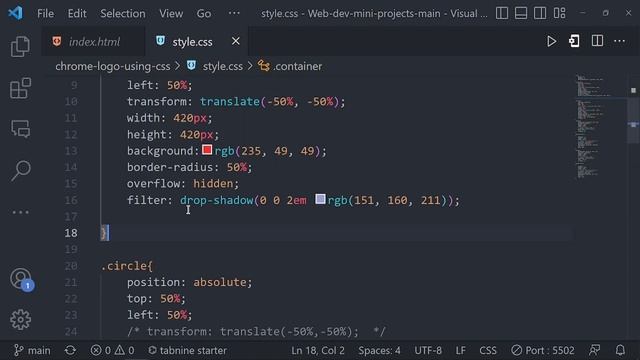 Chrome Icon using Html Css and Javascript смотреть онлайн