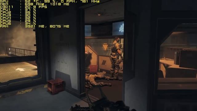 Тест Call of Duty Black Ops 3 запуск на слабом ПК (6 ядер, 4 ОЗУ, GeForce GT 630 1 Гб) смотреть онлайн