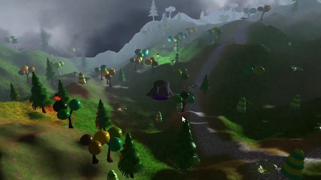 Paradise - Forest and Water Simulation - Java & LWJGL смотреть онлайн