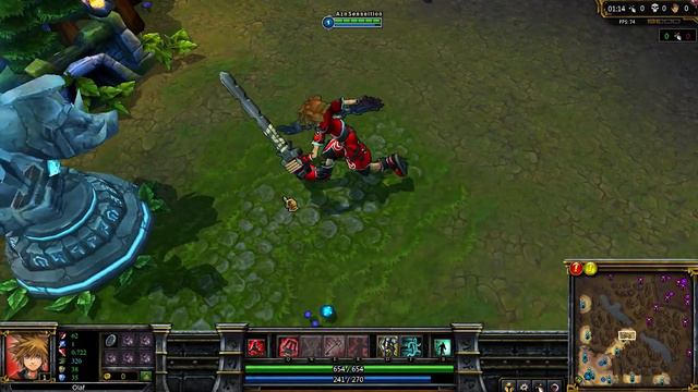 League of Legends Mod Spotlight! Sora from Kingdomhearts (Olaf skin Mod) смотреть онлайн