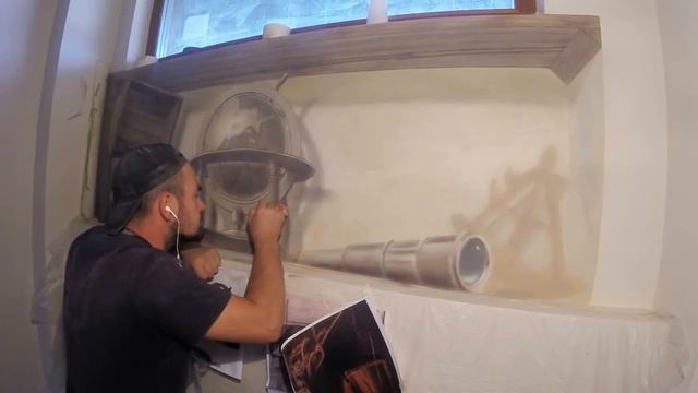 часть 1 Роспись стен на морскую тему.mp4 смотреть онлайн