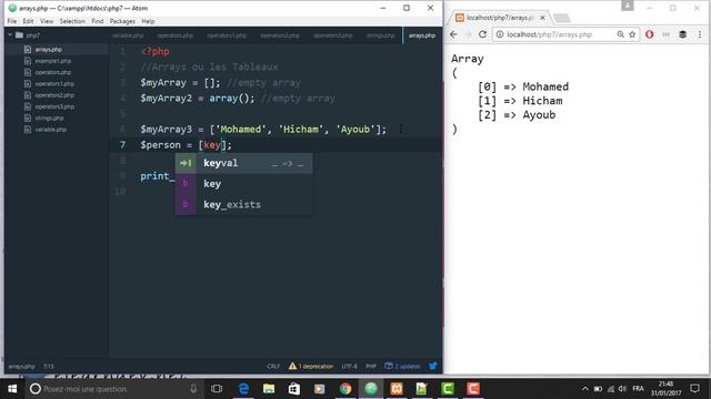 تعلم php من الصفر وآحترف البرمجة | Arrays | الدرس 7 смотреть онлайн