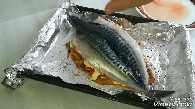 Запечённая скумбрия???Baked Mackerel