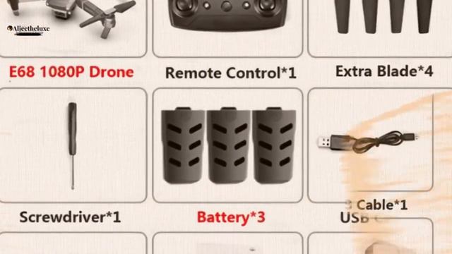 Drone KaKBair E68 HD wide angle 4K WIFI 1080P FPV 3/12/2020 23:2 смотреть онлайн