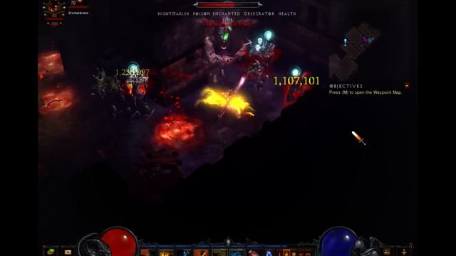 Witch Doctor T6 Diablo 3 ROS 2.05 Horrify build with pets смотреть онлайн