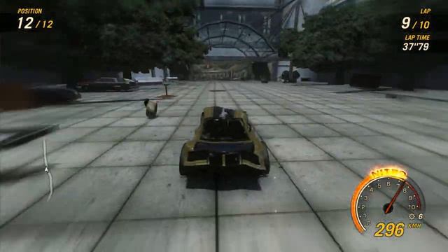 FlatOut Ultimate Carnage: "Downtown 1" World Record Lap [0'55"83] - First sub-20 minute total time смотреть онлайн