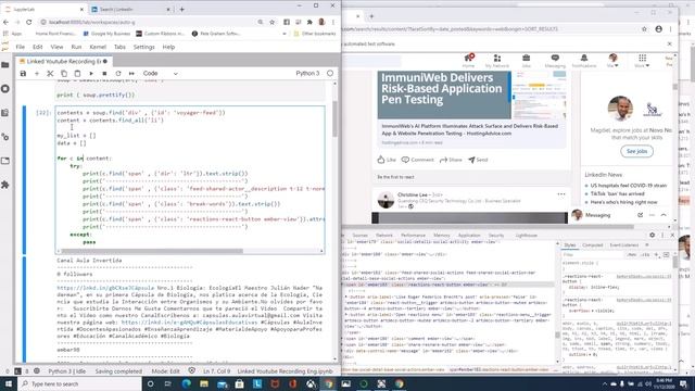 Python Linkedin Webscrape Part 1 смотреть онлайн