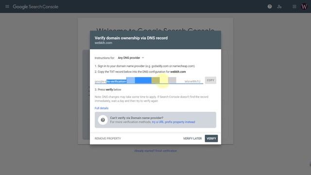 Verify Domain Ownership via DNS Record | Google Search Console publisher 2020 (DNS & TXT Records) смотреть онлайн