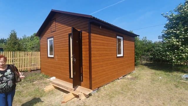 Каркасный дачный домик 5х5м от компании Лесное раздолье Омск смотреть онлайн