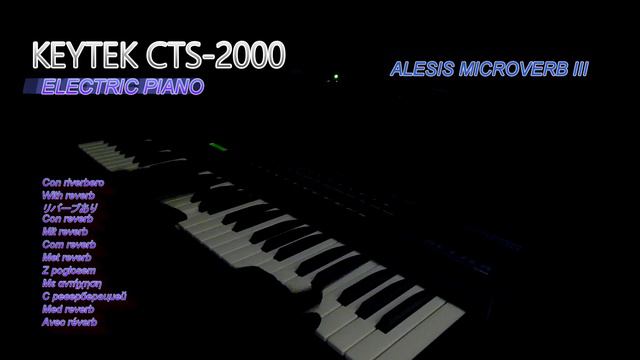 KEYTEK CTS 2000 ELECTRIC PIANO & ALESIS MICROVERB III
