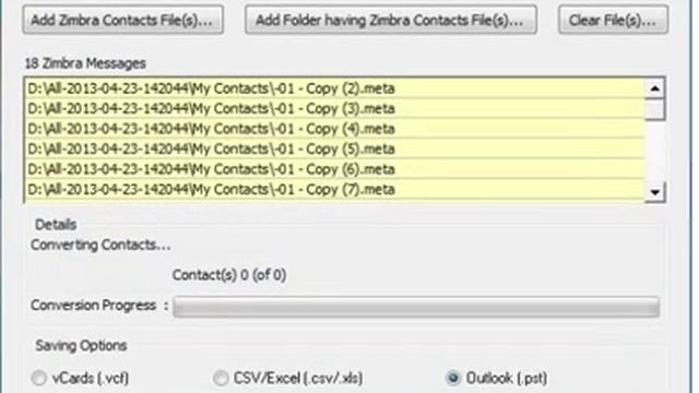 Zimbra Contacts Converter смотреть онлайн