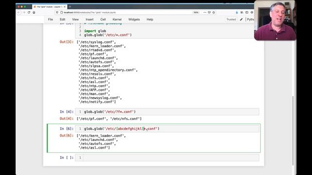 Python standard library: Directory listings with the "glob" module смотреть онлайн
