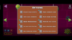 Как сделать (включить) проценты в Geometry Dash на телефоне