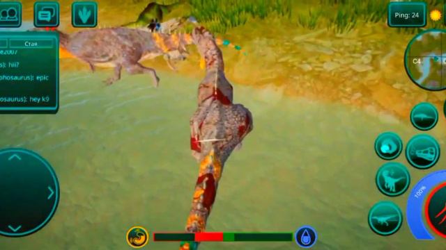 The Cursed Isle Pvp играю за гигу против гиги пвп против крысы #thecursed #динозавры #гиганотозавр